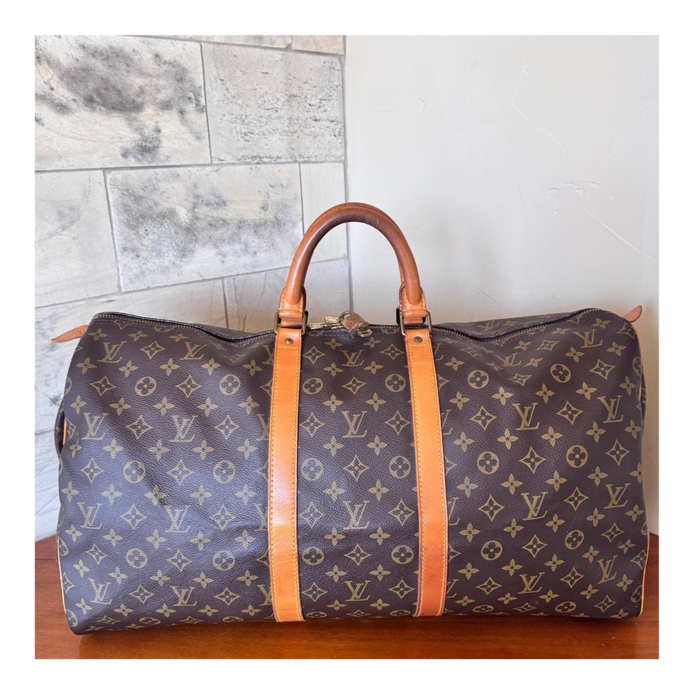 💚SOLD💚LOUIS VUITTON KEEPALL 55 DUFFEL BAG - Picture 1 of 15